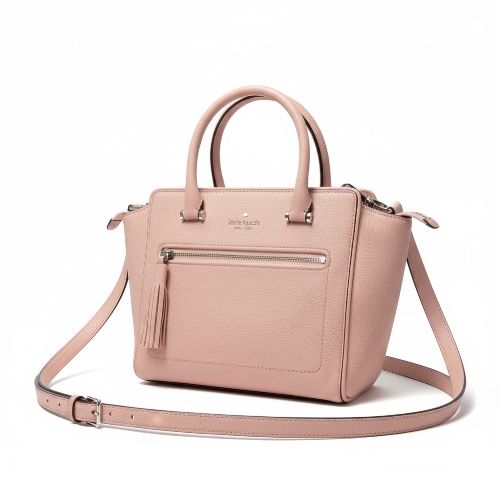 Kate Spade ♠️ Pink Pebble Leather Medium Satchel